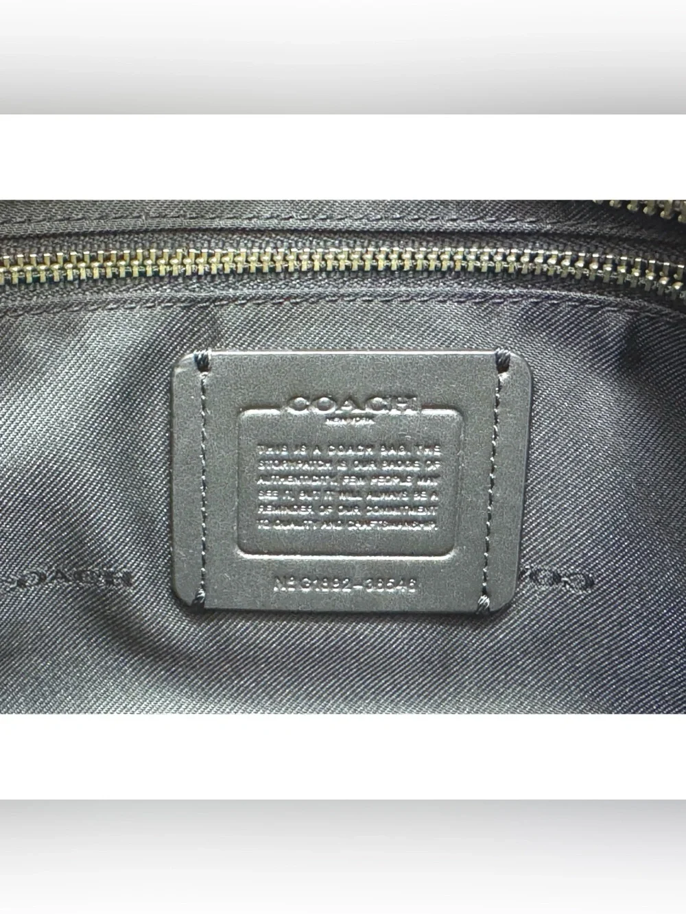 COACH Dreamer Satchel 38546 METALLIC GRAPHITE